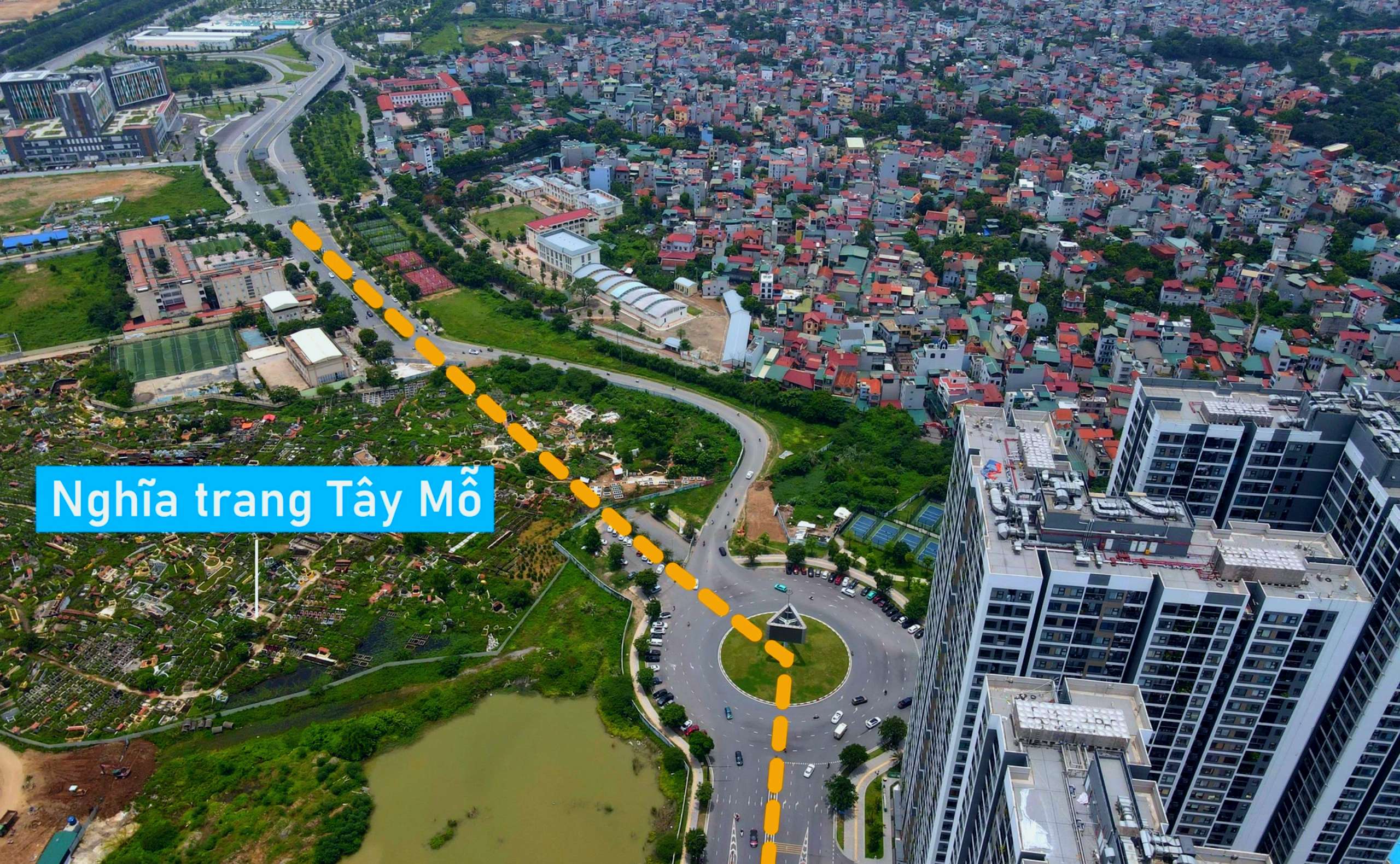 doan-duong-vinhomes-smart-city-qua-nghia-trang-tay-mo