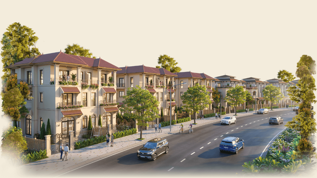 phối cảnh biệt thự song lập vinhomes cần giờ